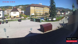 Střed obce Rokytnice nad Jizerou