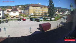 Střed obce Rokytnice nad Jizerou