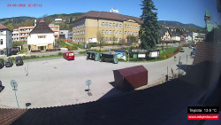 Střed obce Rokytnice nad Jizerou