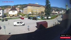 Střed obce Rokytnice nad Jizerou