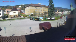 Střed obce Rokytnice nad Jizerou