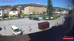 Střed obce Rokytnice nad Jizerou