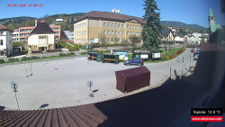 Střed obce Rokytnice nad Jizerou