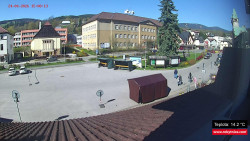 Střed obce Rokytnice nad Jizerou