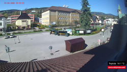 Střed obce Rokytnice nad Jizerou