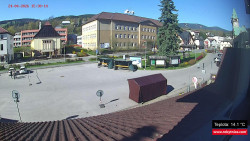 Střed obce Rokytnice nad Jizerou