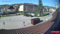 Střed obce Rokytnice nad Jizerou