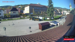 Střed obce Rokytnice nad Jizerou