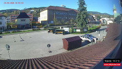 Střed obce Rokytnice nad Jizerou