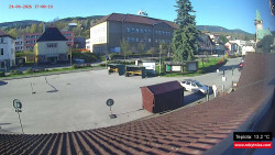 Střed obce Rokytnice nad Jizerou