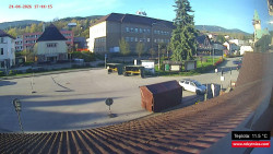 Střed obce Rokytnice nad Jizerou