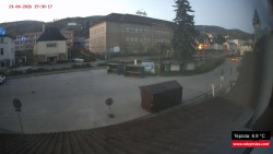 Střed obce Rokytnice nad Jizerou