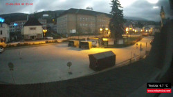 Střed obce Rokytnice nad Jizerou