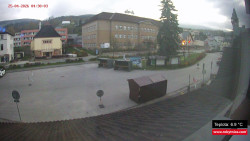 Střed obce Rokytnice nad Jizerou