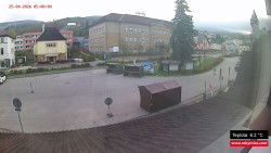 Střed obce Rokytnice nad Jizerou