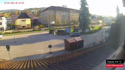 Střed obce Rokytnice nad Jizerou