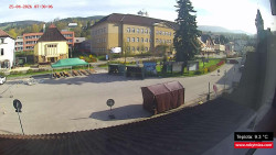 Střed obce Rokytnice nad Jizerou