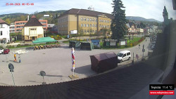 Střed obce Rokytnice nad Jizerou