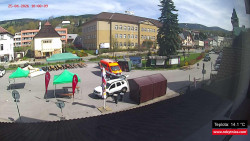 Střed obce Rokytnice nad Jizerou