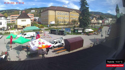 Střed obce Rokytnice nad Jizerou