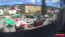 Střed obce Rokytnice nad Jizerou