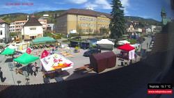 Střed obce Rokytnice nad Jizerou