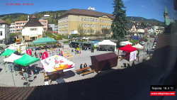 Střed obce Rokytnice nad Jizerou