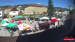 Střed obce Rokytnice nad Jizerou