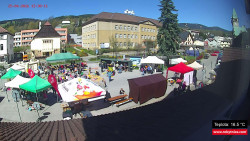 Střed obce Rokytnice nad Jizerou