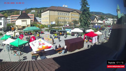 Střed obce Rokytnice nad Jizerou