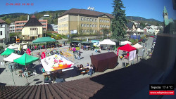 Střed obce Rokytnice nad Jizerou