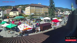 Střed obce Rokytnice nad Jizerou