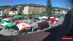 Střed obce Rokytnice nad Jizerou