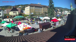 Střed obce Rokytnice nad Jizerou
