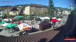 Střed obce Rokytnice nad Jizerou