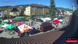 Střed obce Rokytnice nad Jizerou