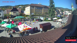 Střed obce Rokytnice nad Jizerou