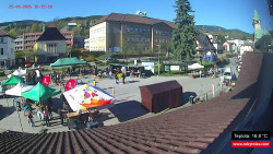 Střed obce Rokytnice nad Jizerou