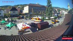 Střed obce Rokytnice nad Jizerou