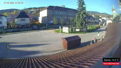 Střed obce Rokytnice nad Jizerou