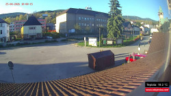 Střed obce Rokytnice nad Jizerou