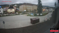 Střed obce Rokytnice nad Jizerou