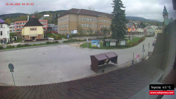 Střed obce Rokytnice nad Jizerou