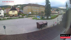 Střed obce Rokytnice nad Jizerou