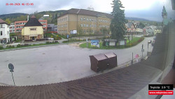 Střed obce Rokytnice nad Jizerou