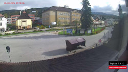 Střed obce Rokytnice nad Jizerou