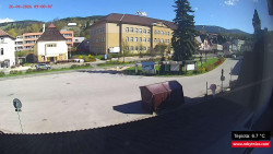 Střed obce Rokytnice nad Jizerou