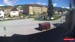 Střed obce Rokytnice nad Jizerou