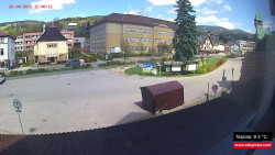 Střed obce Rokytnice nad Jizerou