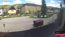 Střed obce Rokytnice nad Jizerou